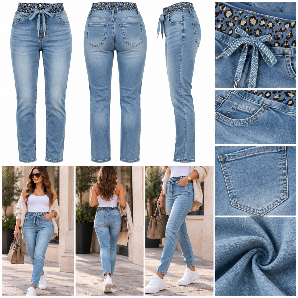 Leona Jogg-Denim Jeans – Hellblau