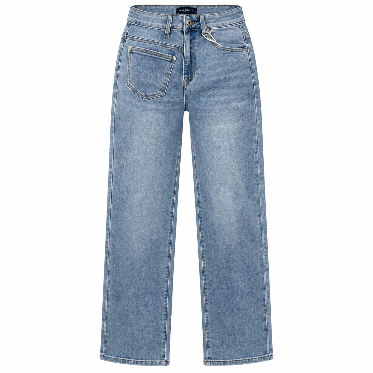 Sarah John Damenjeans Straight Fit – Light Blue Denim