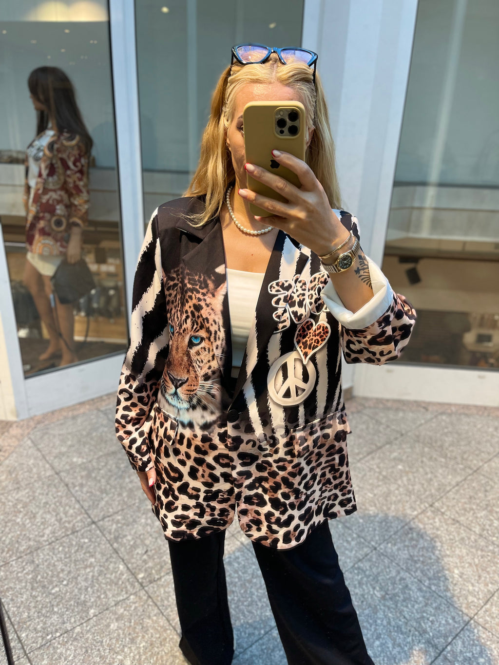 ANIMAL PRINT BLAZER – LEOPARD & ZEBRA DESIGN
