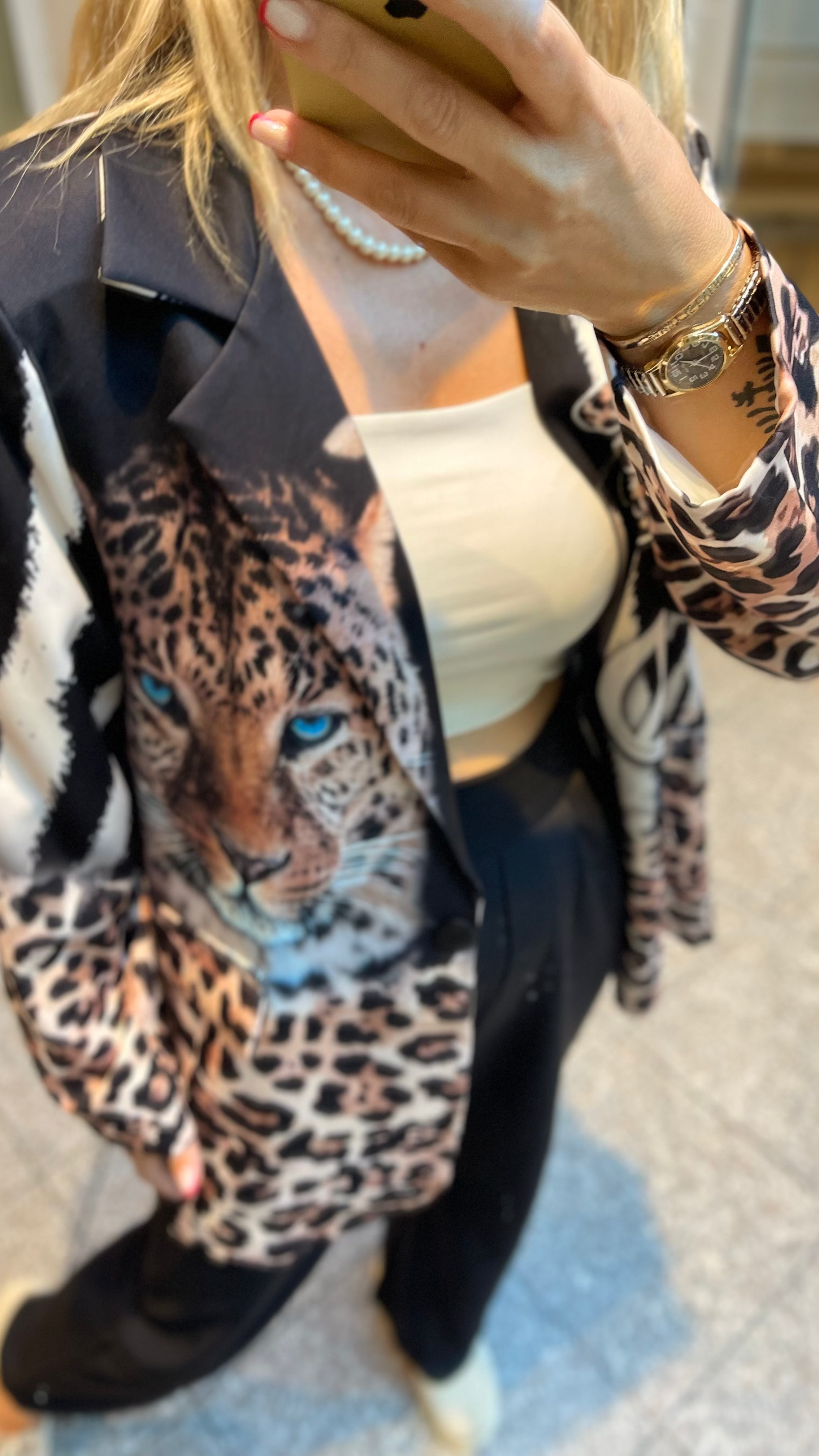 ANIMAL PRINT BLAZER – LEOPARD & ZEBRA DESIGN