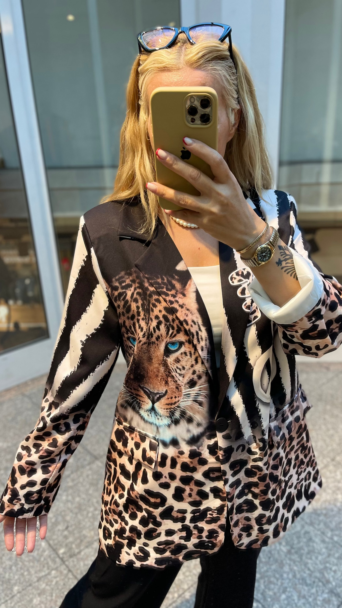 ANIMAL PRINT BLAZER – LEOPARD & ZEBRA DESIGN
