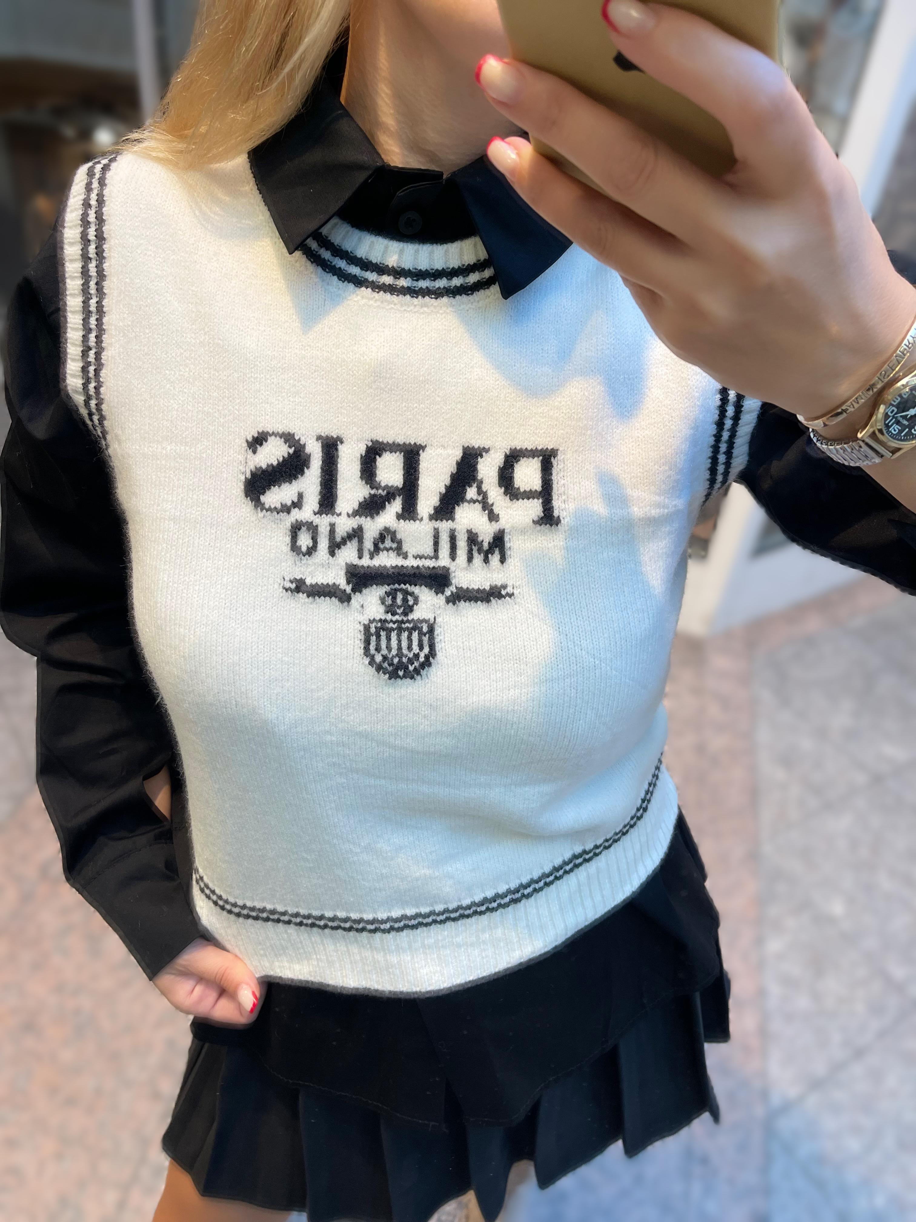 PULLUNDER PARIS MILANO –WEISS