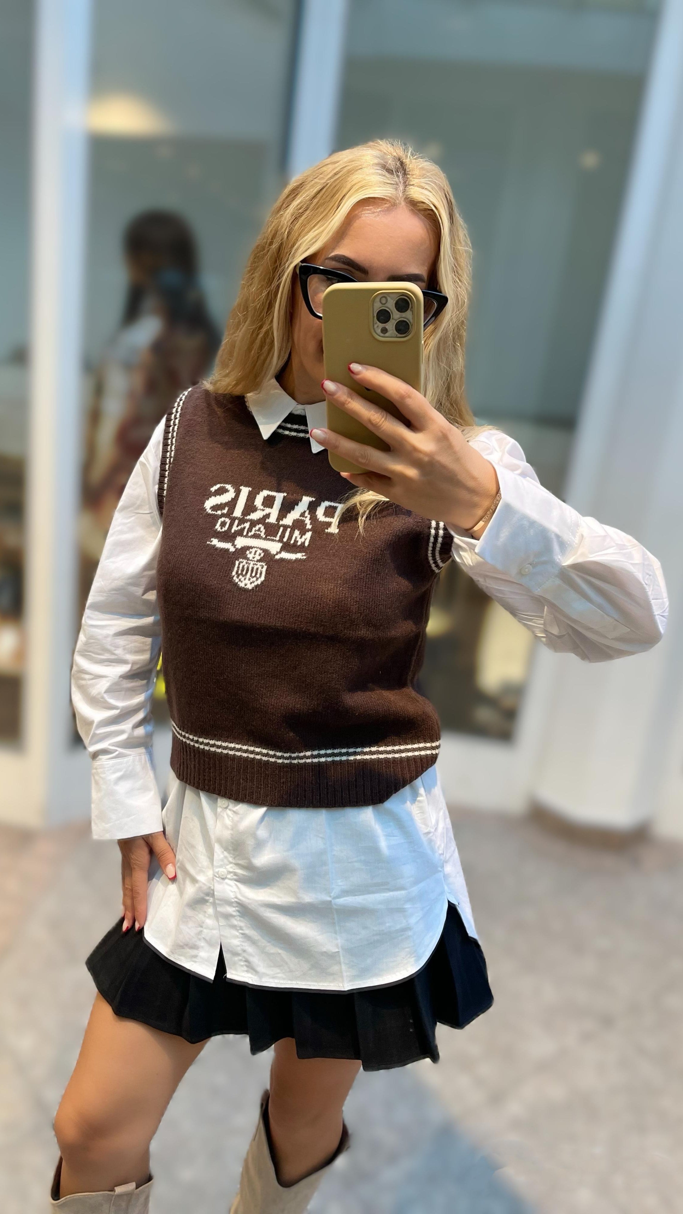 PULLUNDER PARIS MILANO –BRAUN