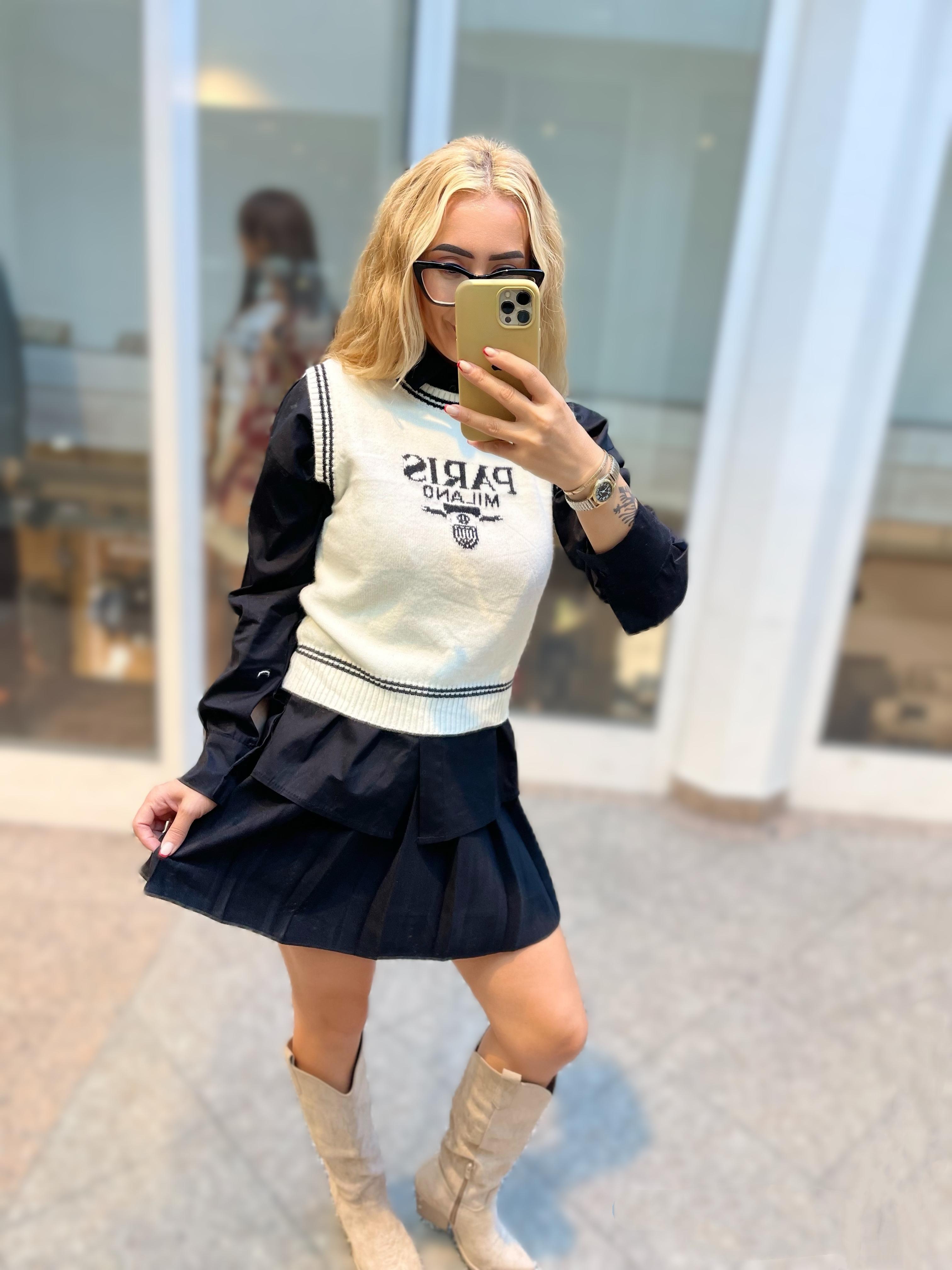 PULLUNDER PARIS MILANO –WEISS