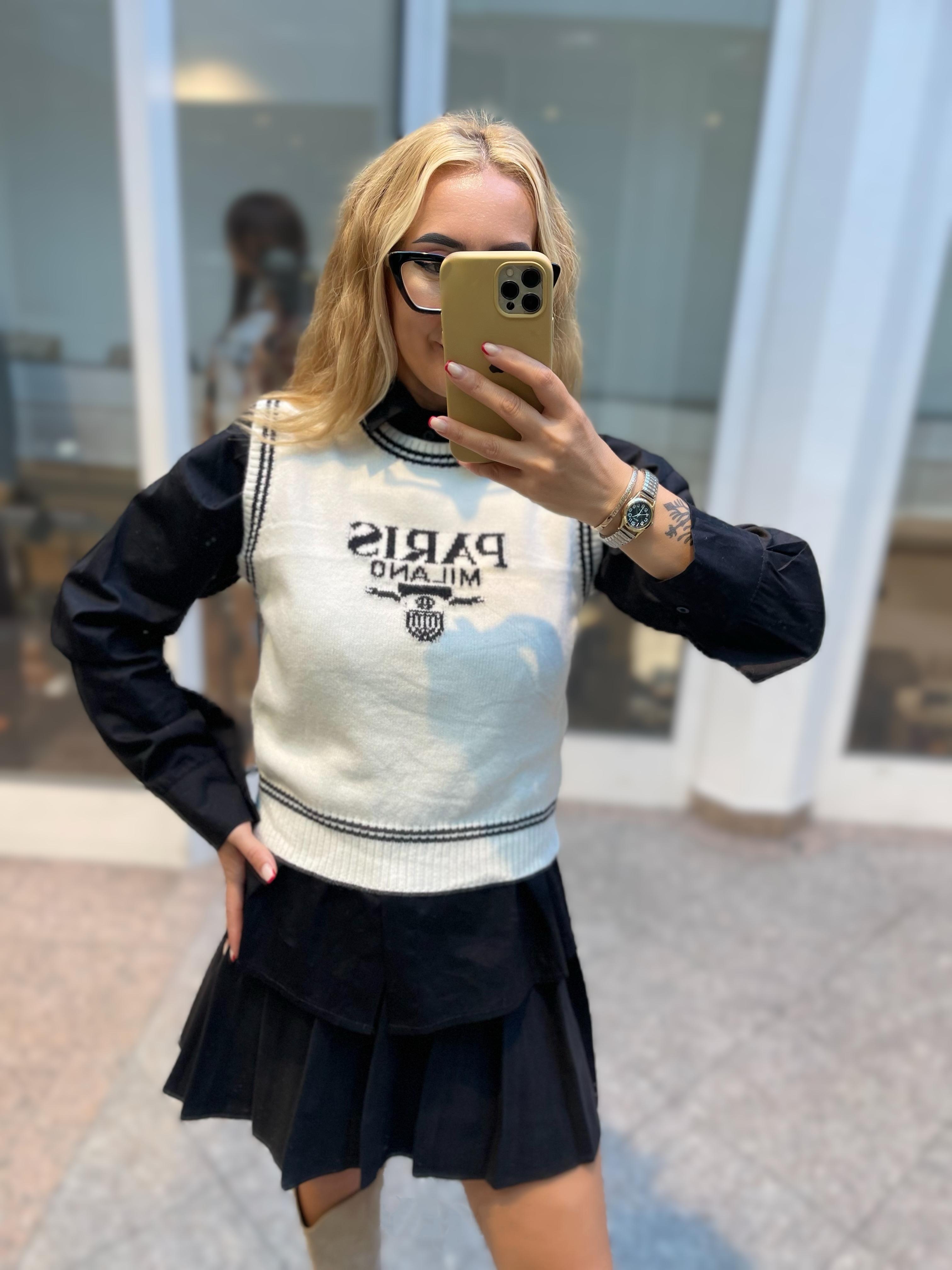 PULLUNDER PARIS MILANO –WEISS