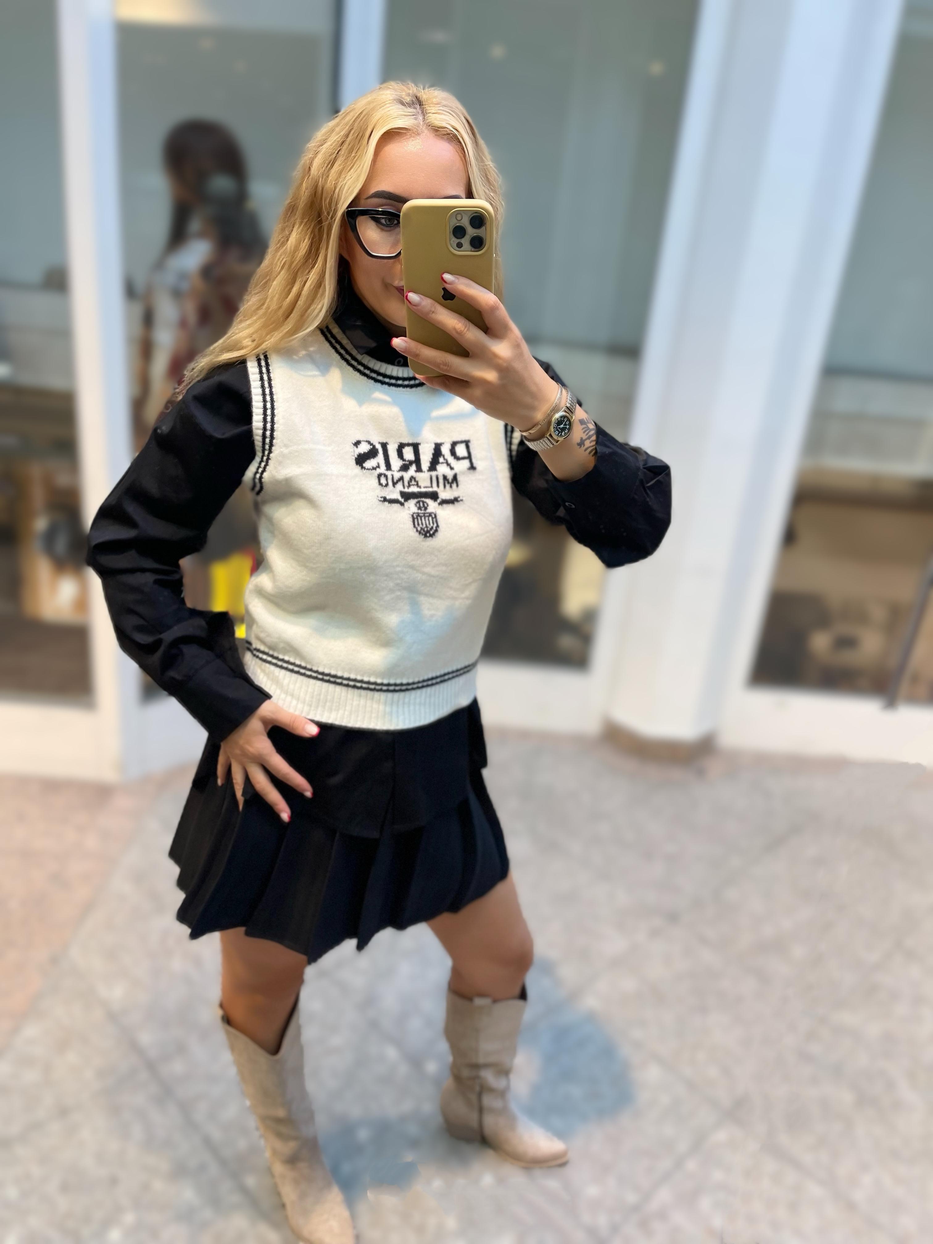 PULLUNDER PARIS MILANO –WEISS