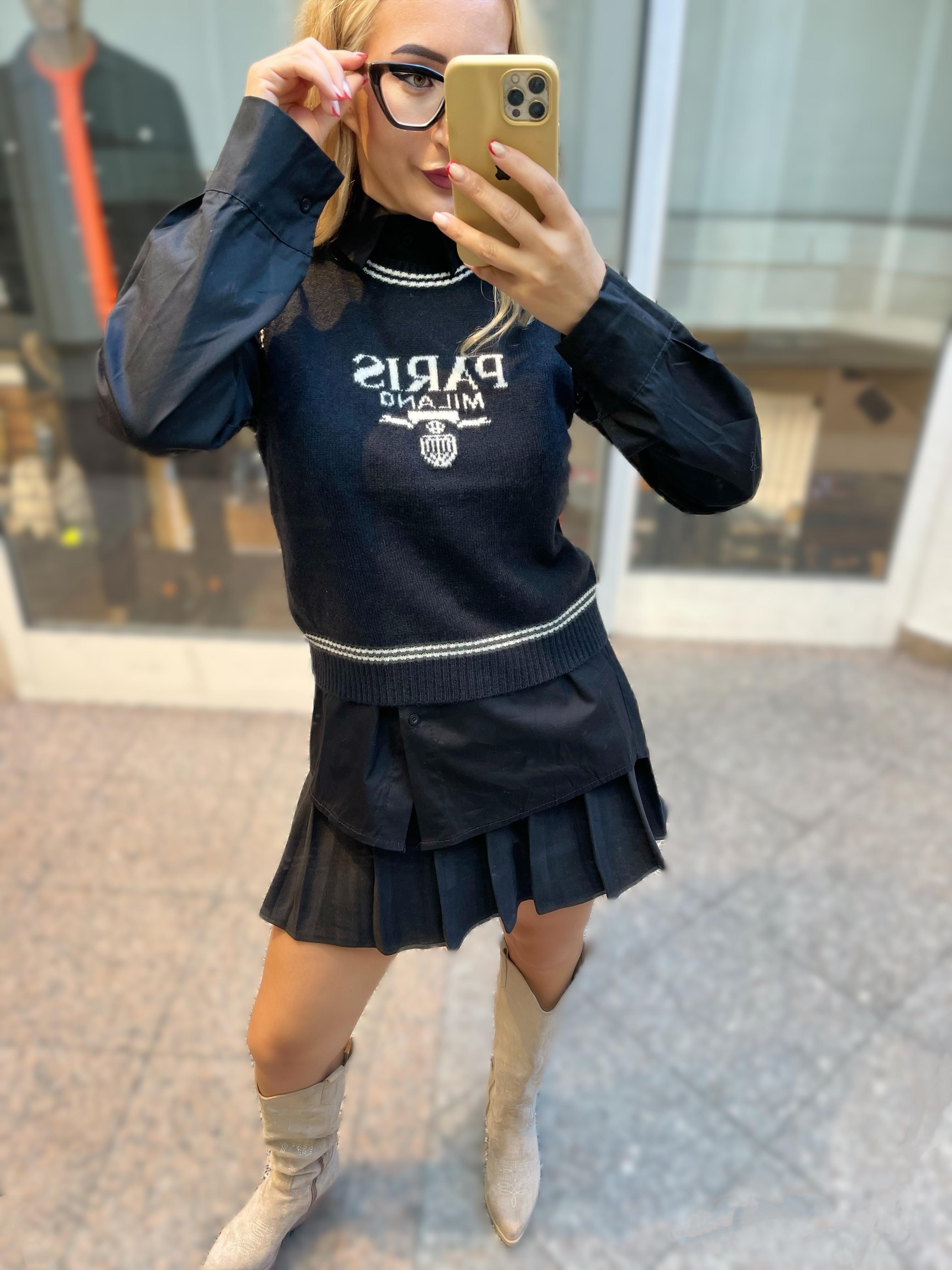 PULLUNDER PARIS MILANO – SCHWARZ