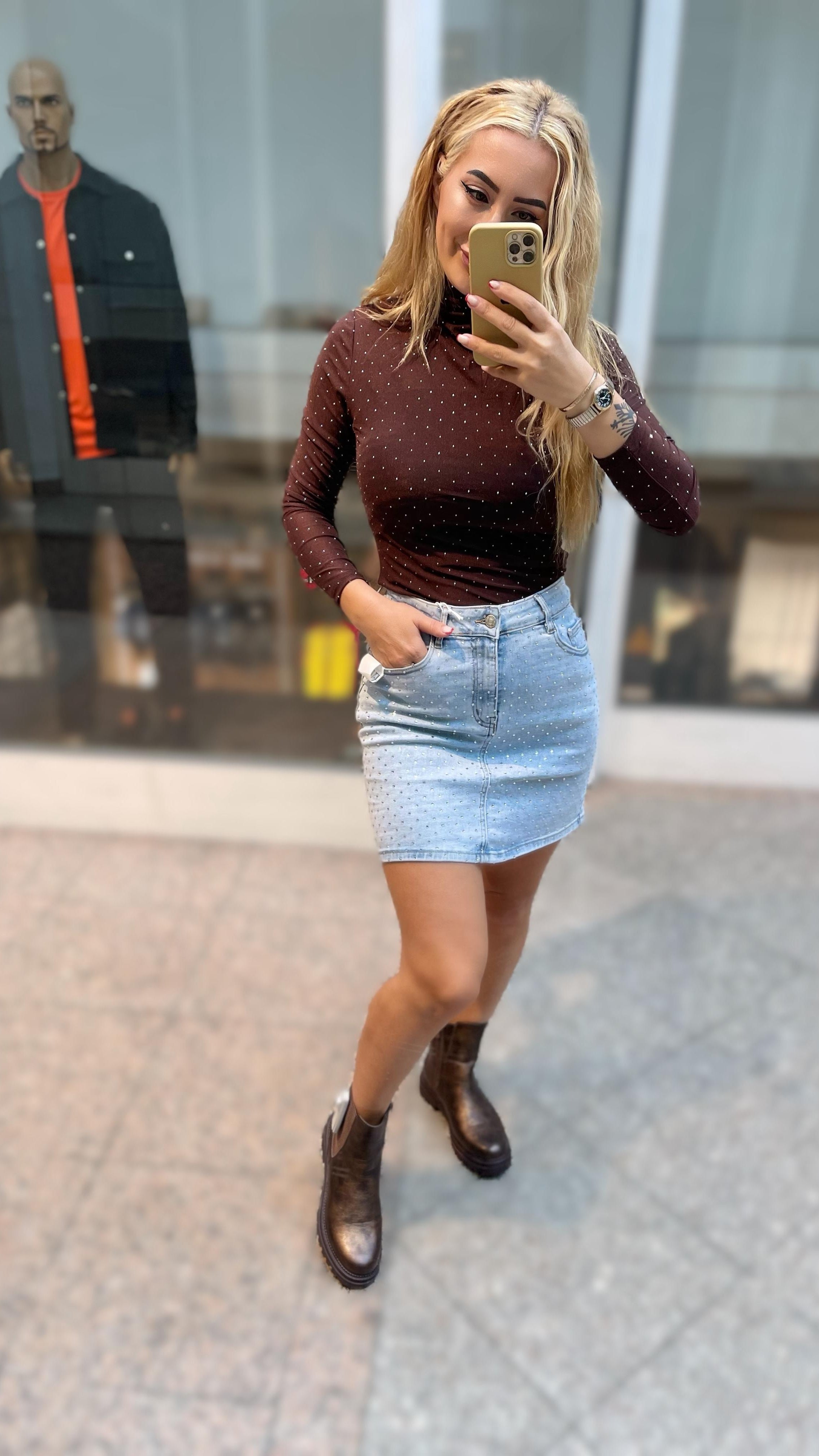 JEANS MINIROCK CRYSTAL LIGHT