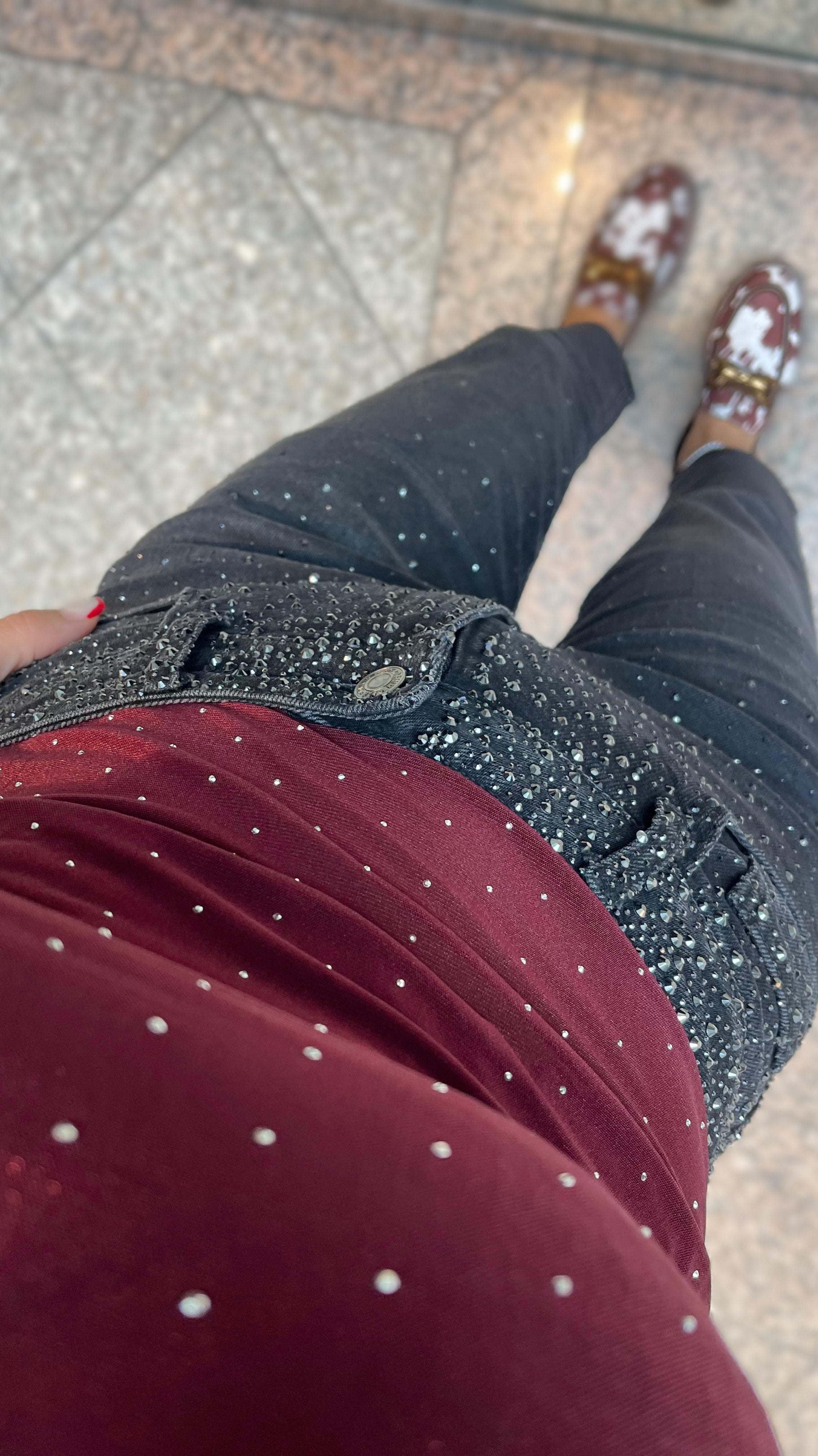 MESH BODY BORDEAUX SPARKLE
