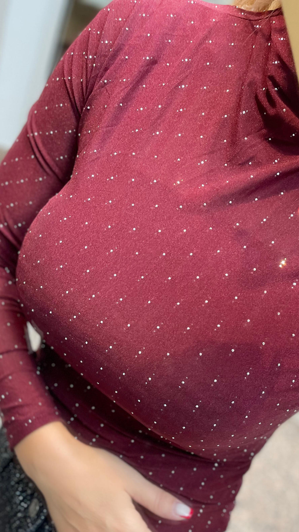 MESH BODY BORDEAUX SPARKLE