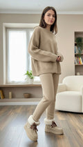 GEFÜTTERTE PLATEAU BOOTS IN BEIGE