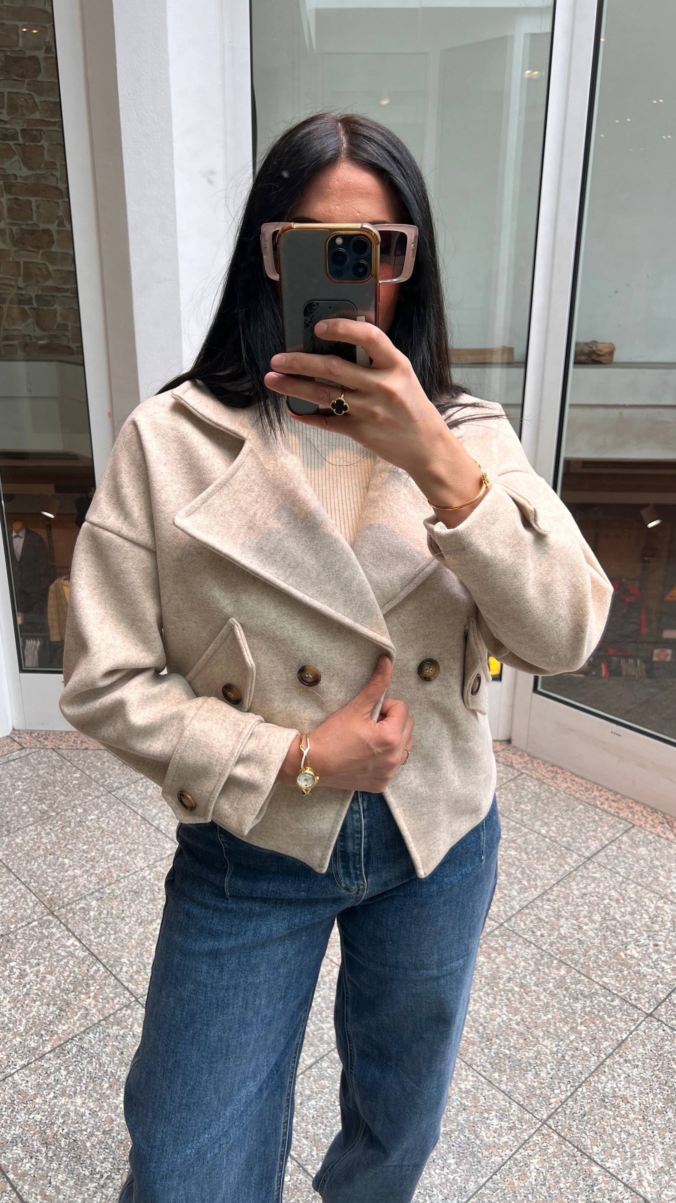 KURZE FILZ JACKE