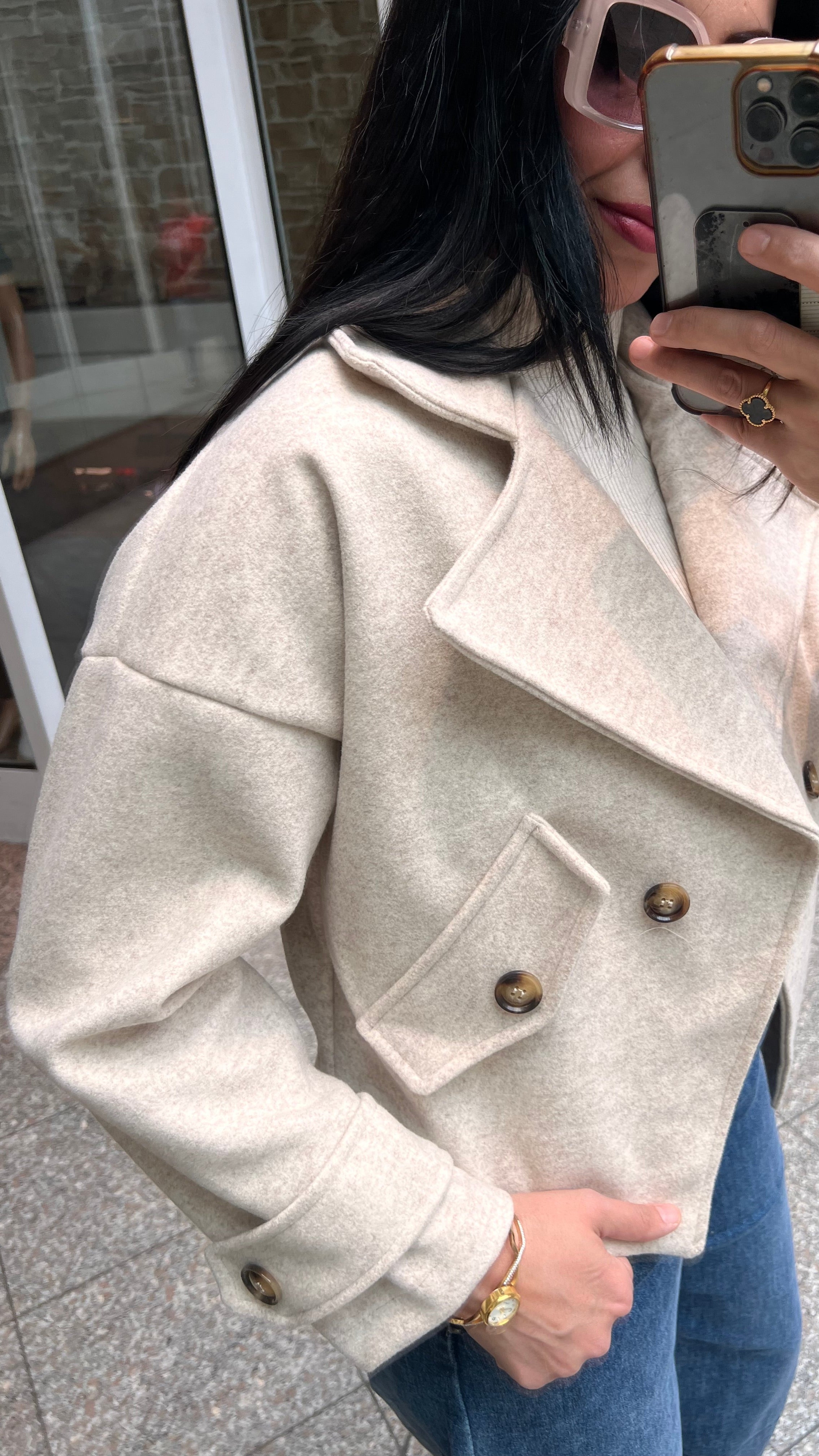 KURZE FILZ JACKE