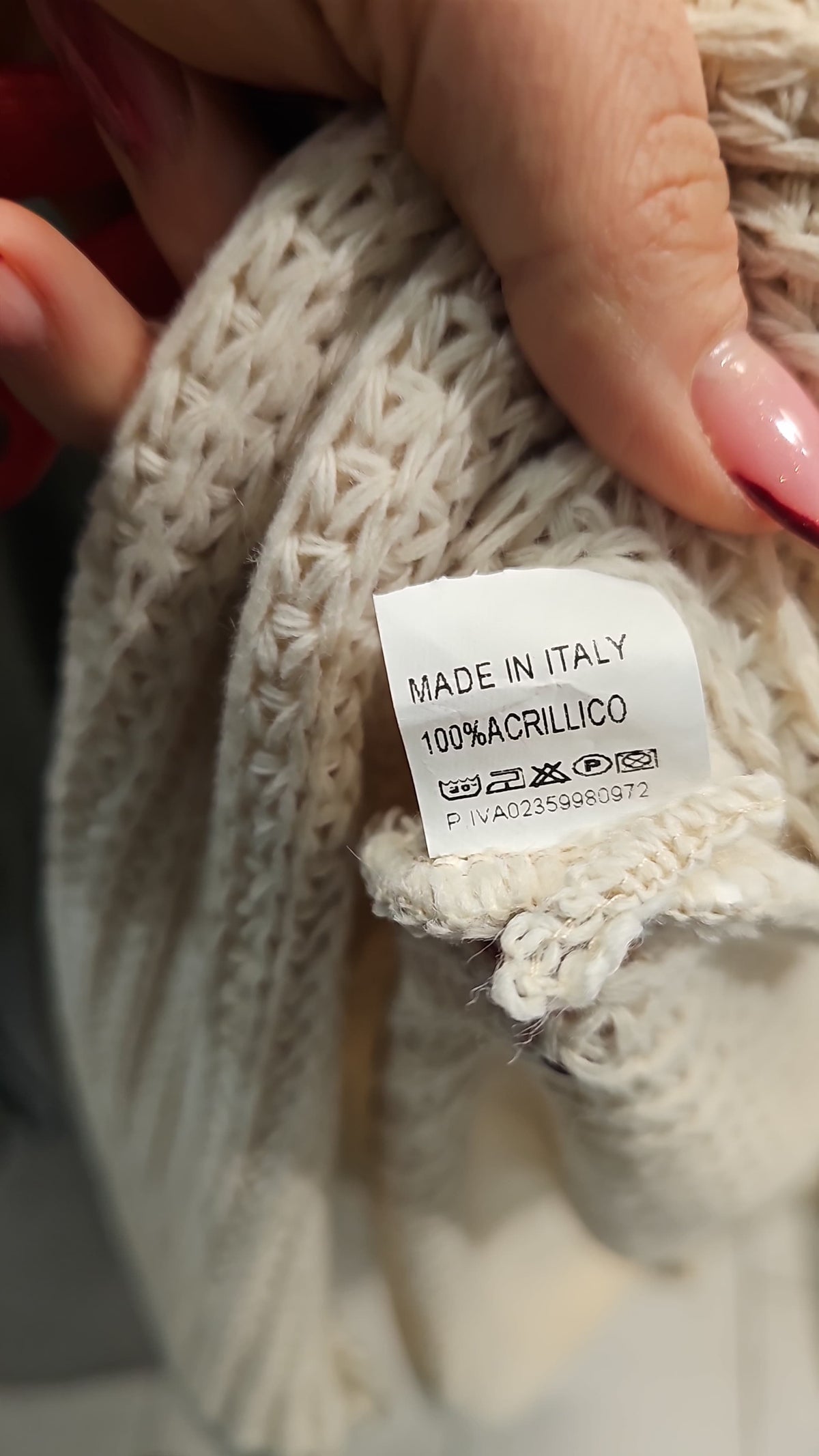 Long Strick-Cardigan mit Ballonärmeln – Made in Italy