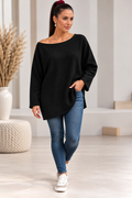 Feinstrickpullover Leona Schwarz