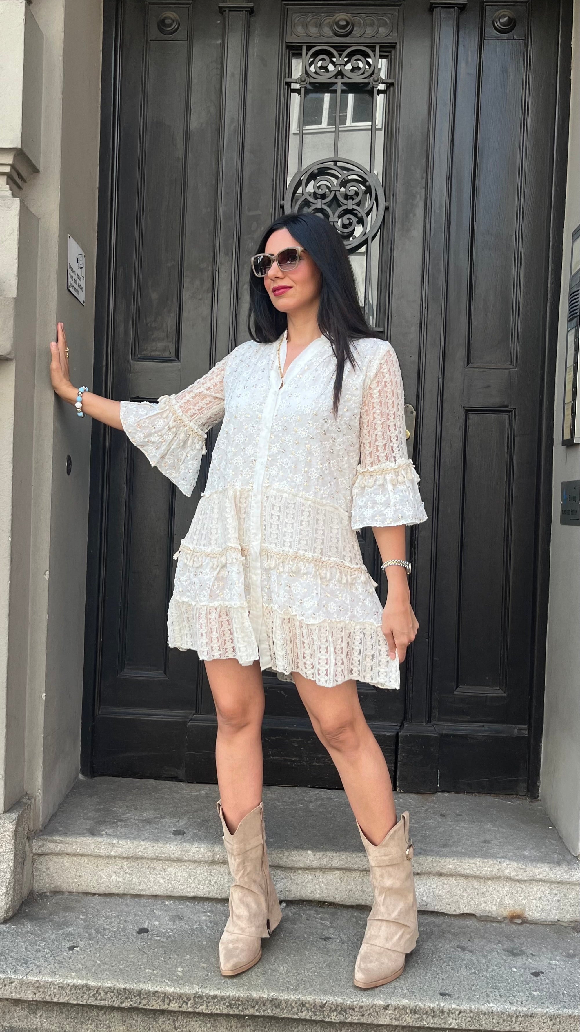 IBIZA BOHO DRESS CREAM