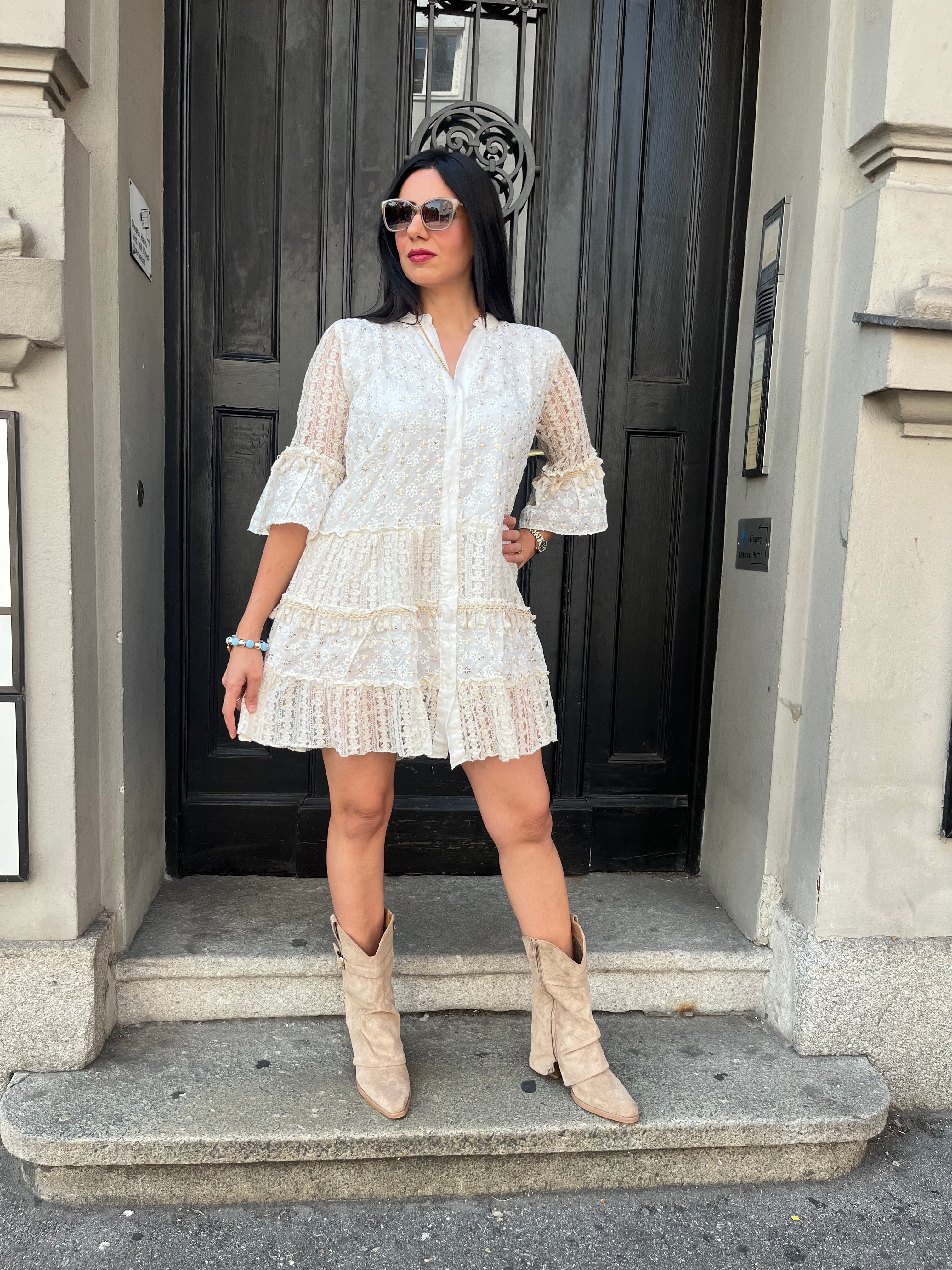 IBIZA BOHO DRESS CREAM