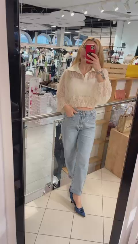 Mom Strass Jeans