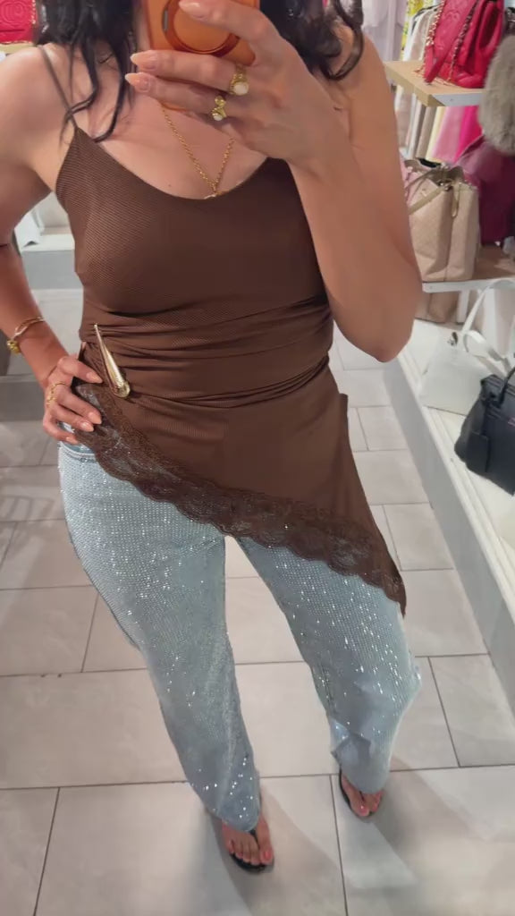 Rhinestone jeans