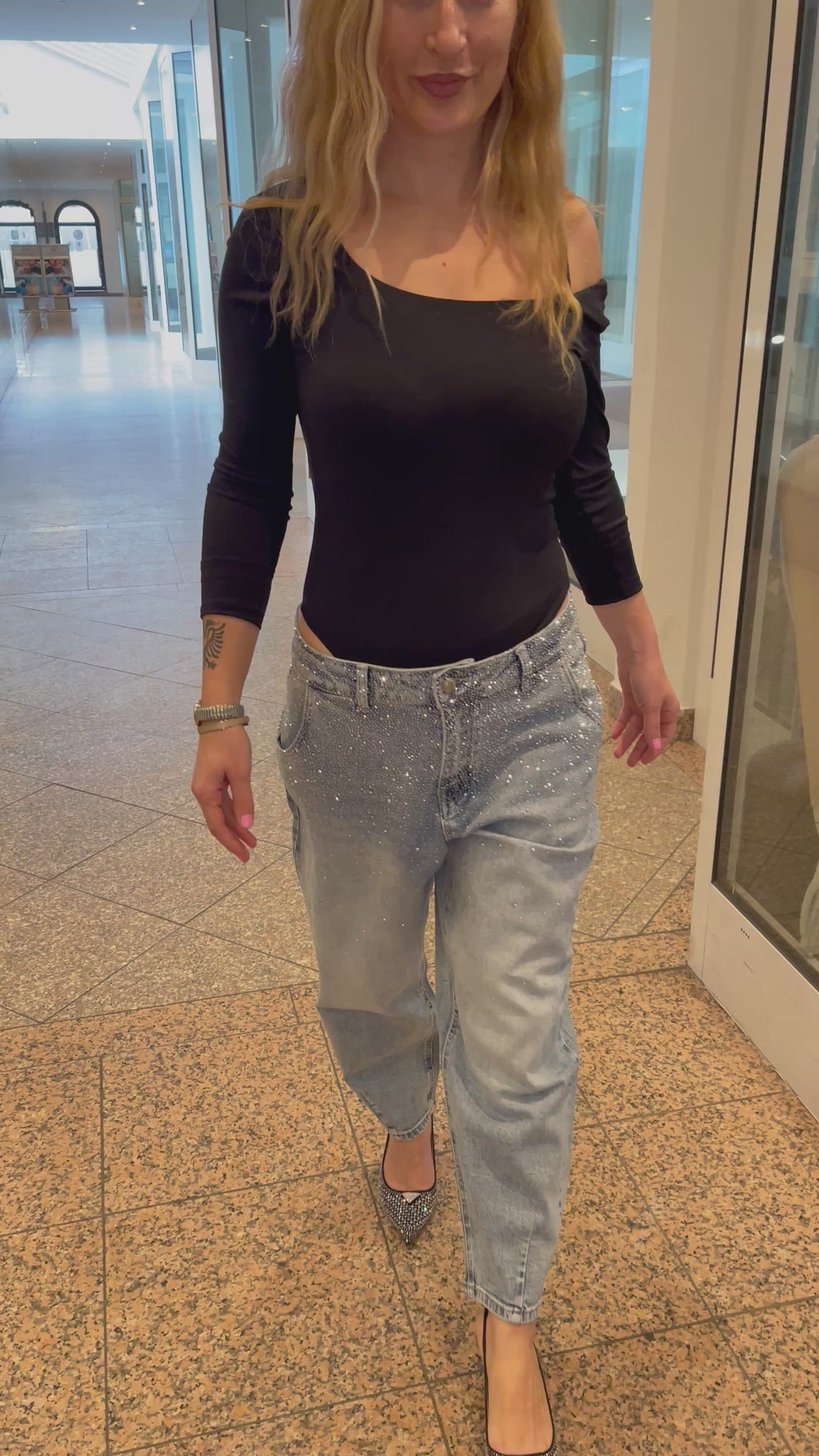 GLITZER JEANS JULIA