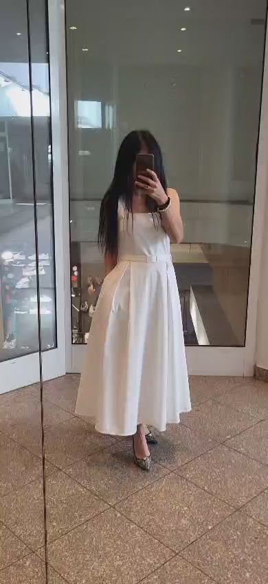 Italienisches Midi Kleid Sybill