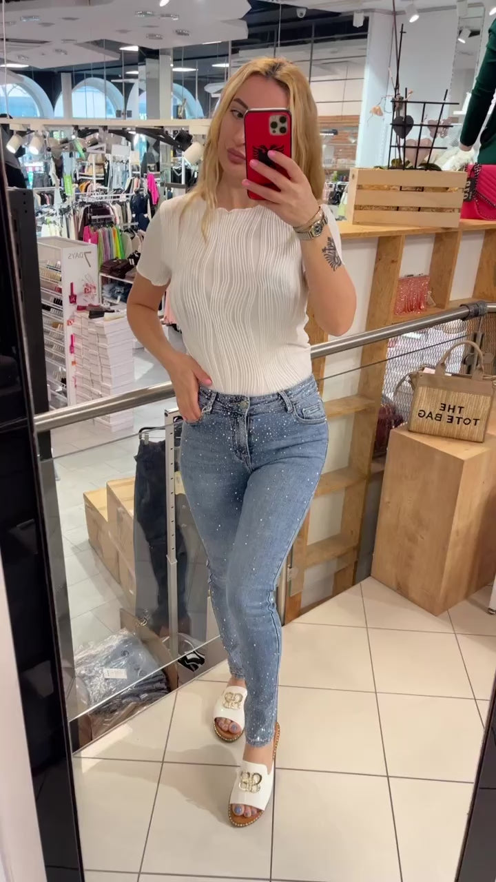 Glitzer Jeans Milena