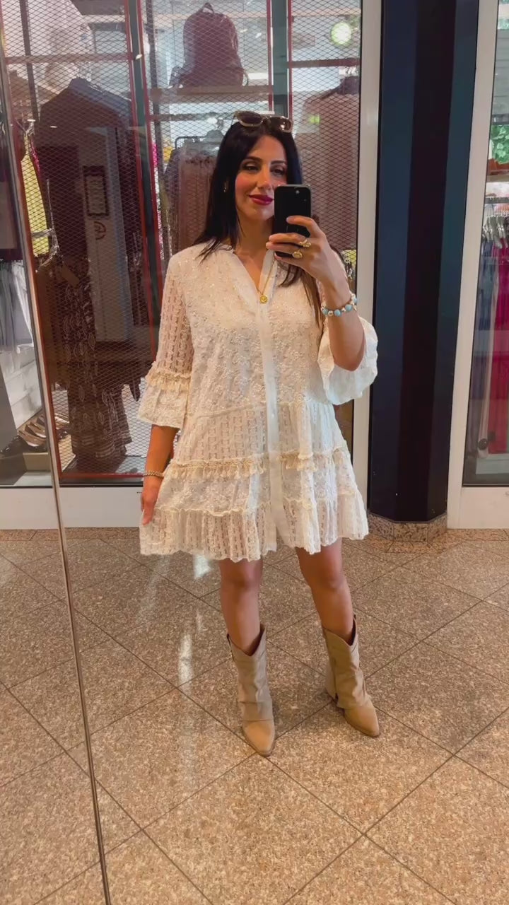 IBIZA BOHO DRESS CREAM