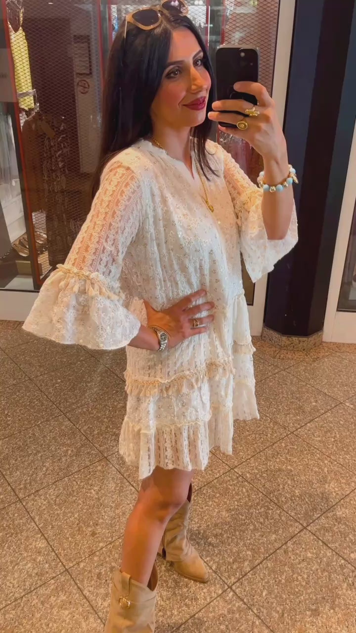 IBIZA BOHO DRESS CREAM