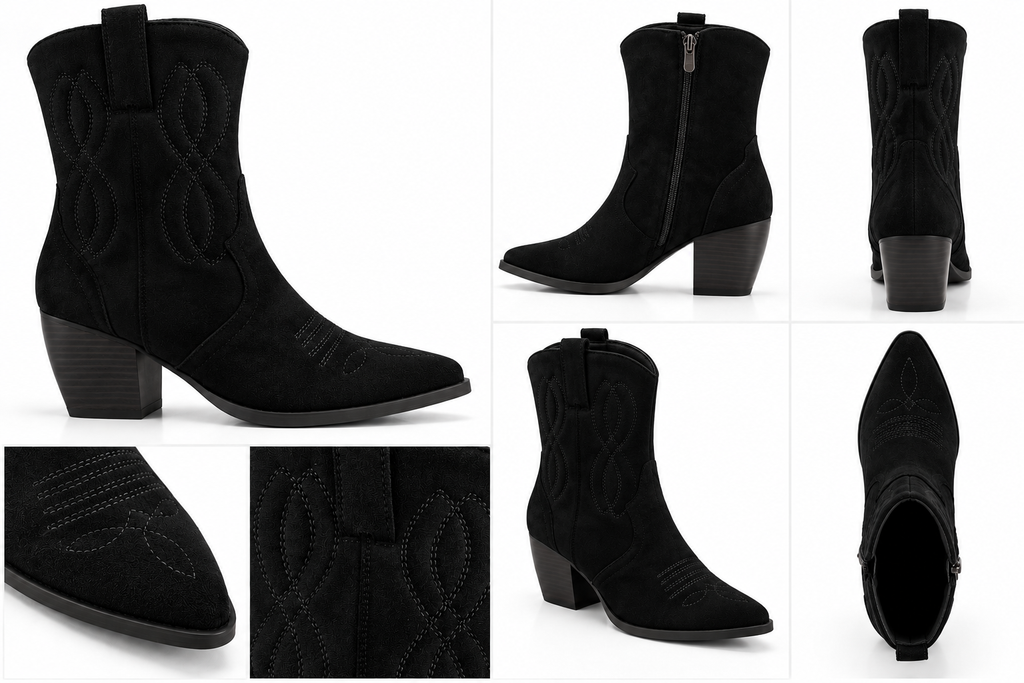 Western Boots mit Stickerei