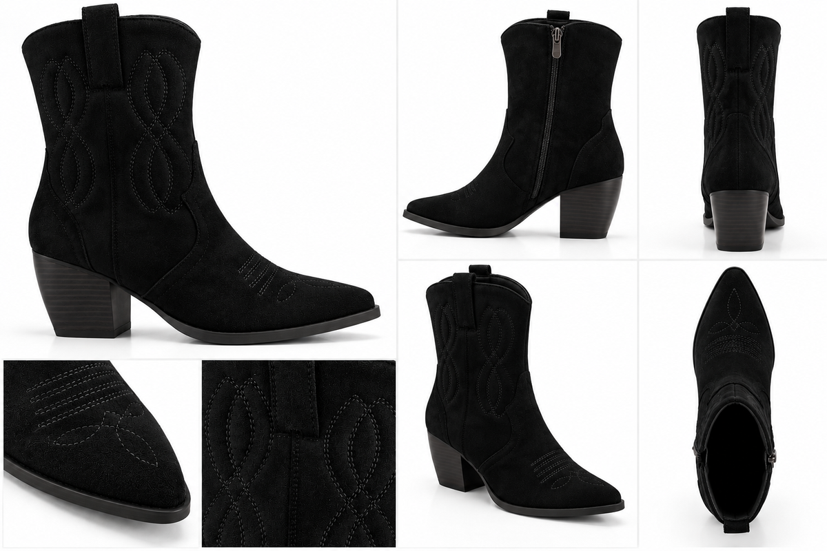 Western Boots mit Stickerei