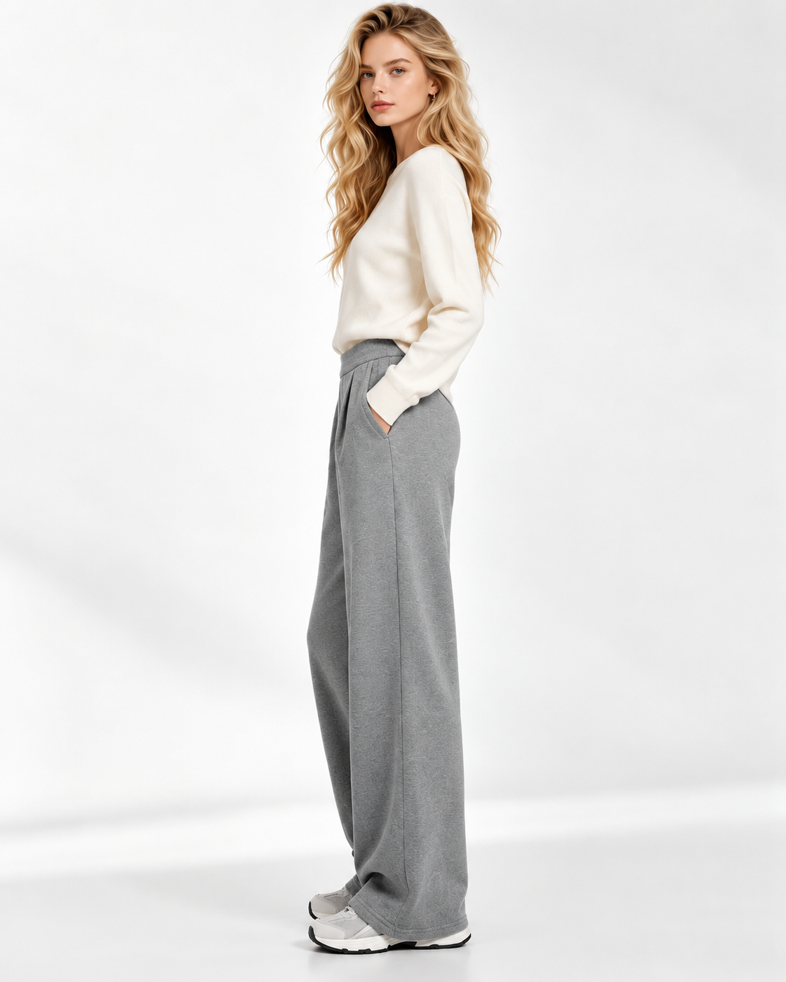 Elegante Wide-Leg Hose mit Bundfalten
